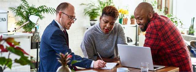 Couple learns about life insurance from a WFG Agent