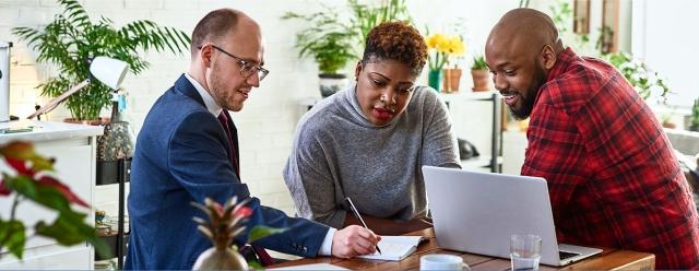 Couple learns about life insurance from a WFG Agent